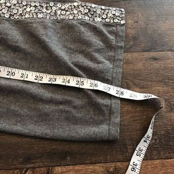 Apt 9 Sequin Short Sleeve Gray Cardigan - Picture 4 of 13